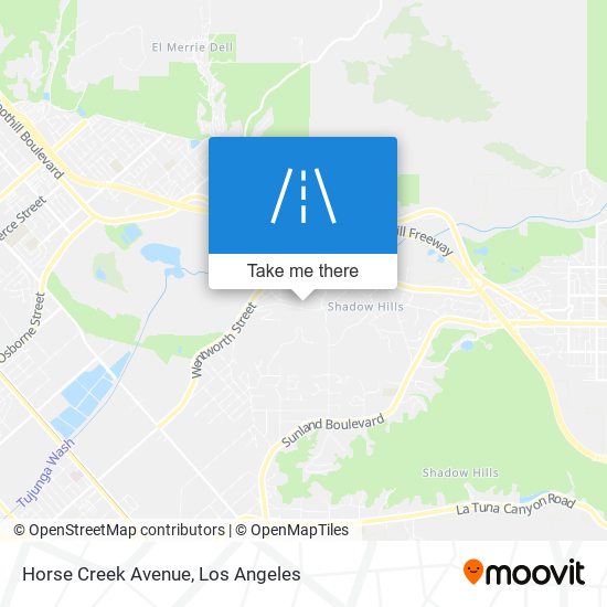 Mapa de Horse Creek Avenue