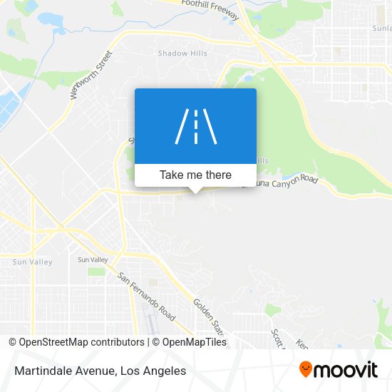 Martindale Avenue map