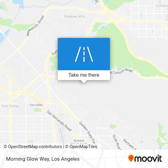 Morning Glow Way map