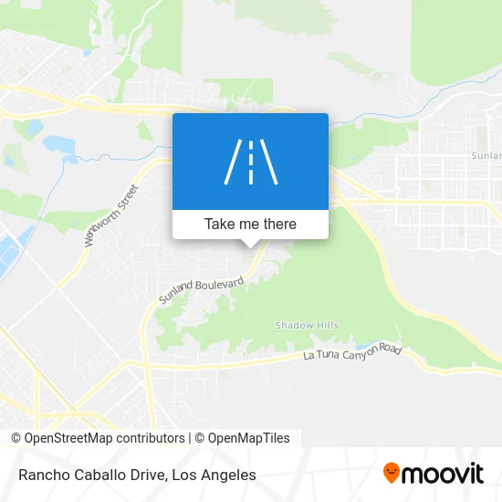 Rancho Caballo Drive map