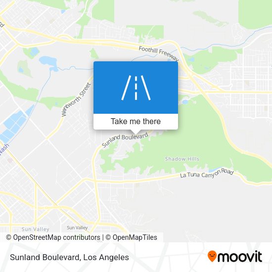 Mapa de Sunland Boulevard