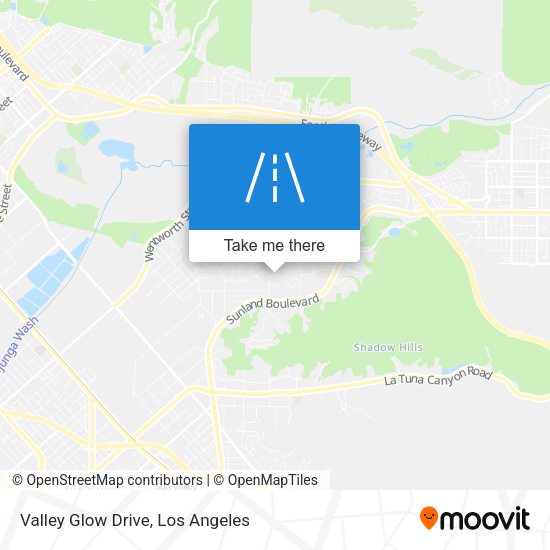 Mapa de Valley Glow Drive