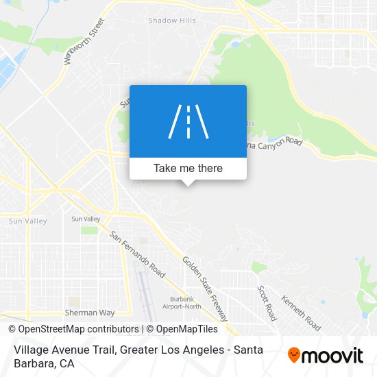 Village Avenue Trail map