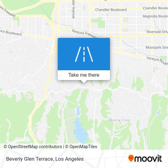 Beverly Glen Terrace map