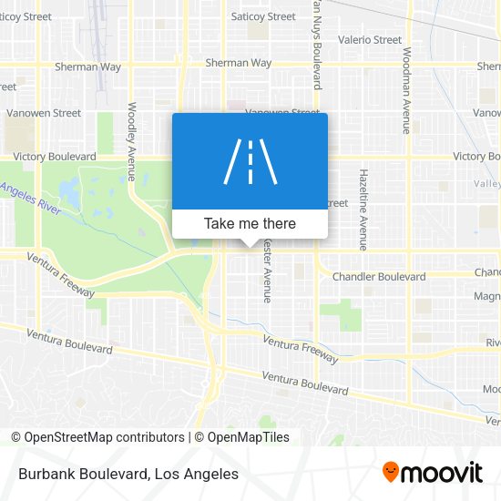 Mapa de Burbank Boulevard