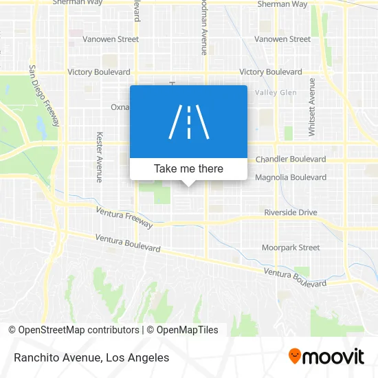 Ranchito Avenue map