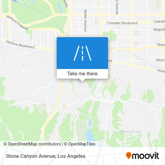 Stone Canyon Avenue map