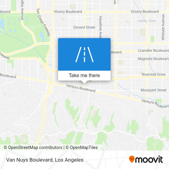 Van Nuys Boulevard map