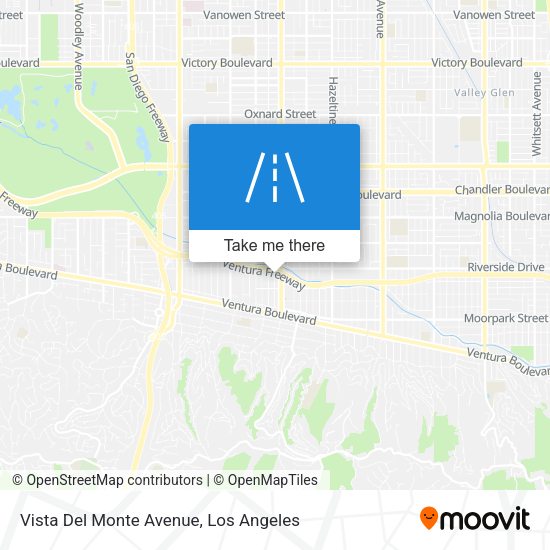 Vista Del Monte Avenue map