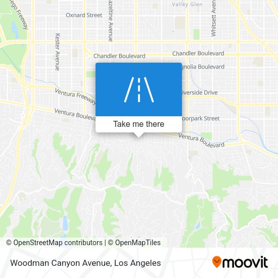 Mapa de Woodman Canyon Avenue