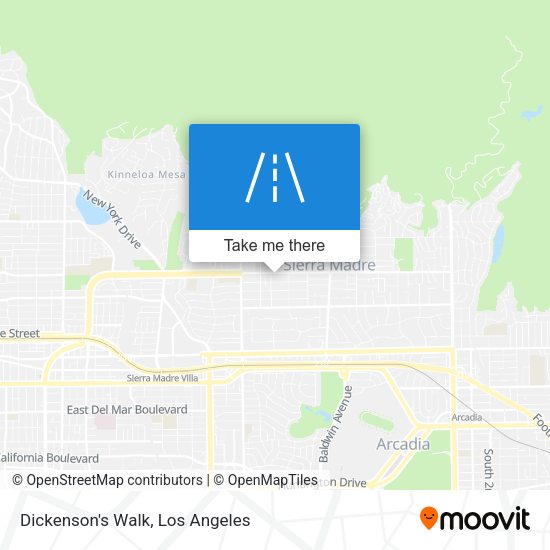 Dickenson's Walk map