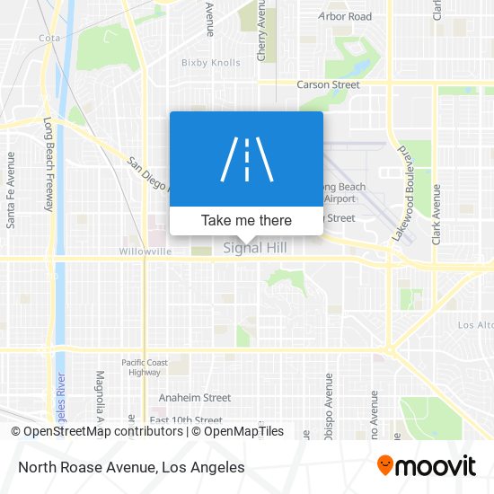 North Roase Avenue map