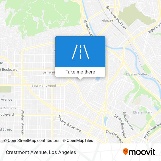 Crestmont Avenue map