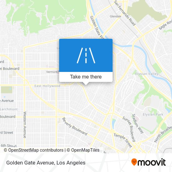 Mapa de Golden Gate Avenue