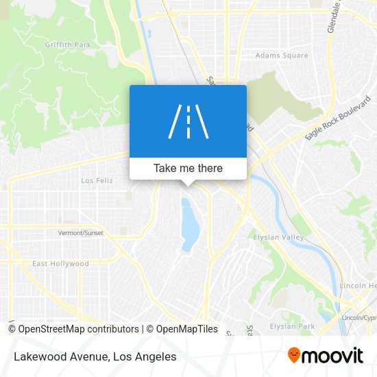 Mapa de Lakewood Avenue
