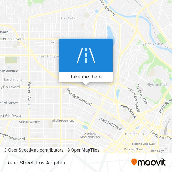 Reno Street map