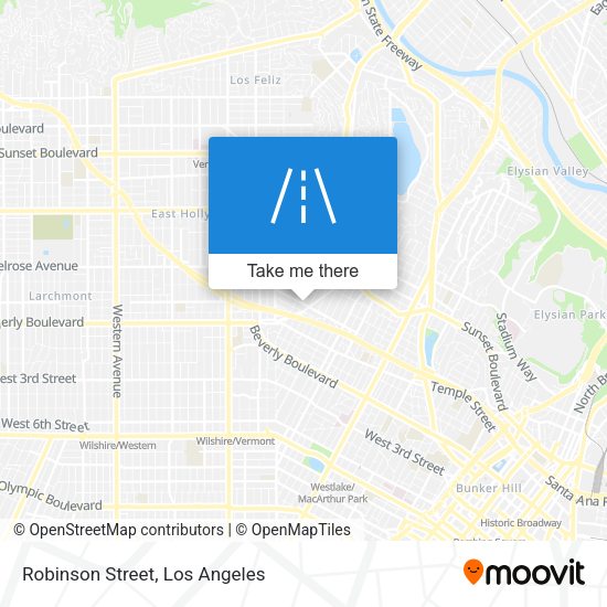 Robinson Street map