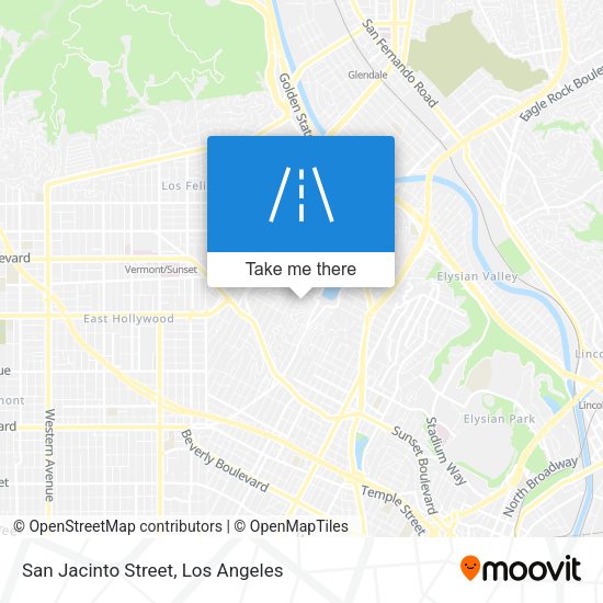 San Jacinto Street map