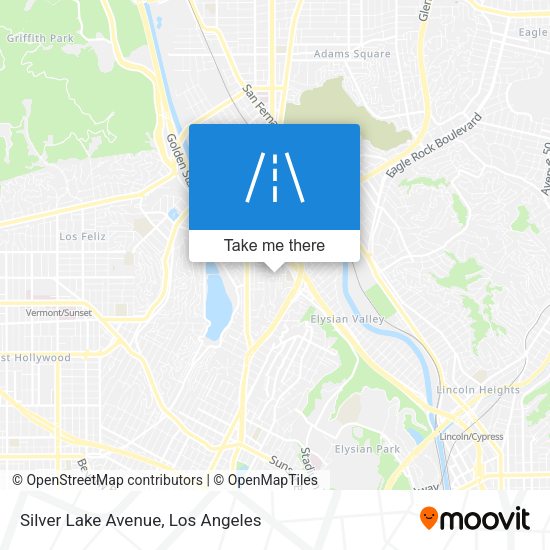 Silver Lake Avenue map
