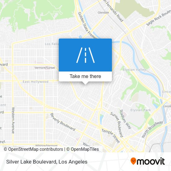 Silver Lake Boulevard map