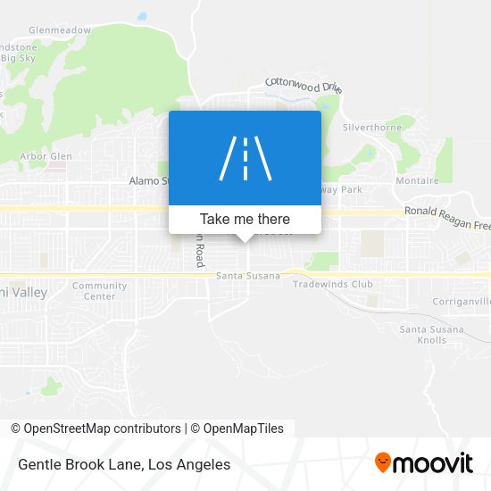 Gentle Brook Lane map