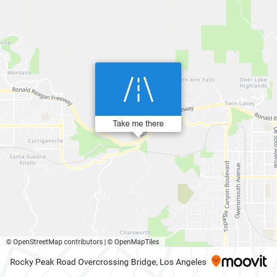 Rocky Peak Road Overcrossing Bridge map
