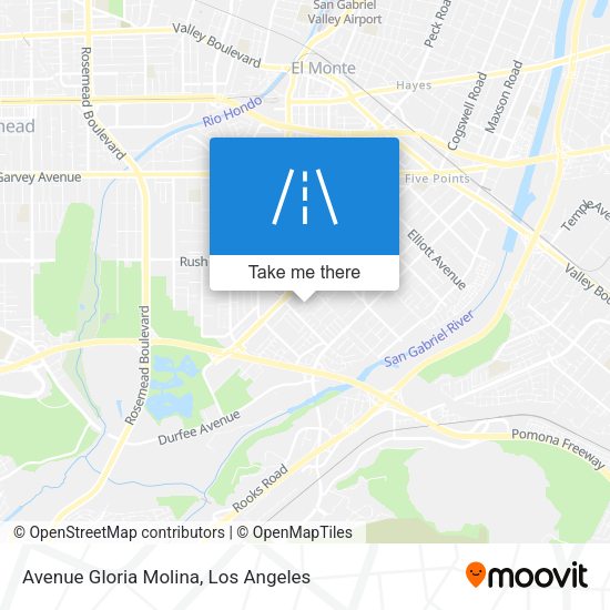 Avenue Gloria Molina map