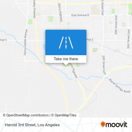 Mapa de Harold 3rd Street
