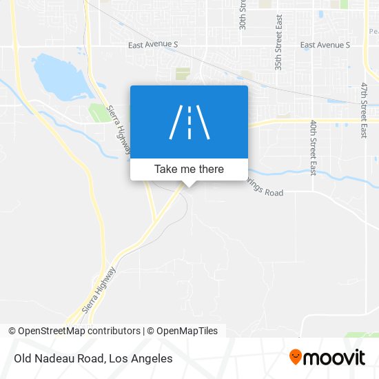 Old Nadeau Road map