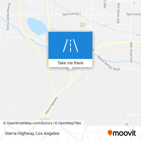 Mapa de Sierra Highway