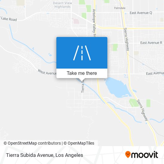 Mapa de Tierra Subida Avenue