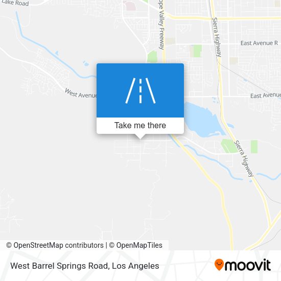Mapa de West Barrel Springs Road