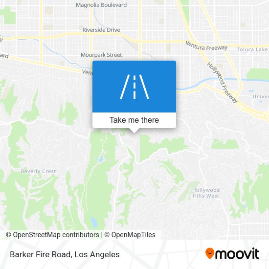 Mapa de Barker Fire Road