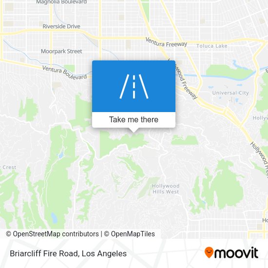 Briarcliff Fire Road map