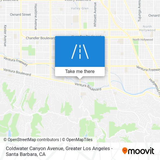 Coldwater Canyon Avenue map