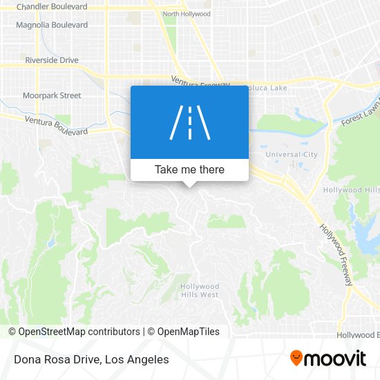 Dona Rosa Drive map