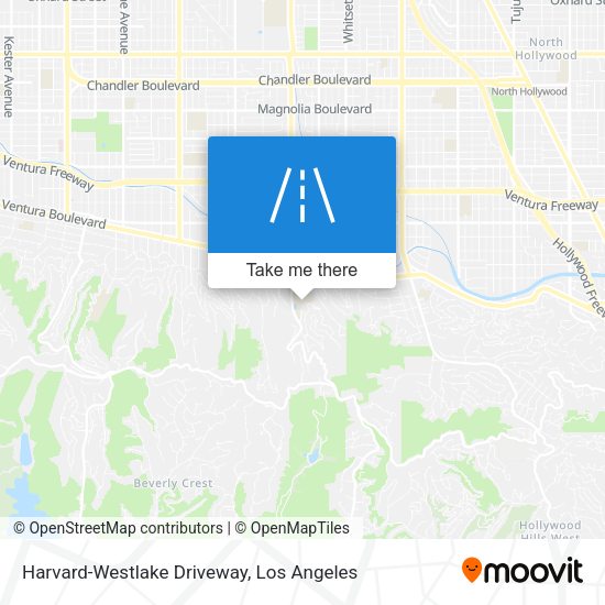 Harvard-Westlake Driveway map