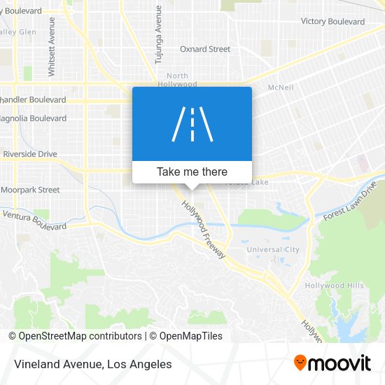 Mapa de Vineland Avenue