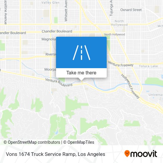 Mapa de Vons 1674 Truck Service Ramp