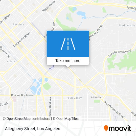 Allegheny Street map