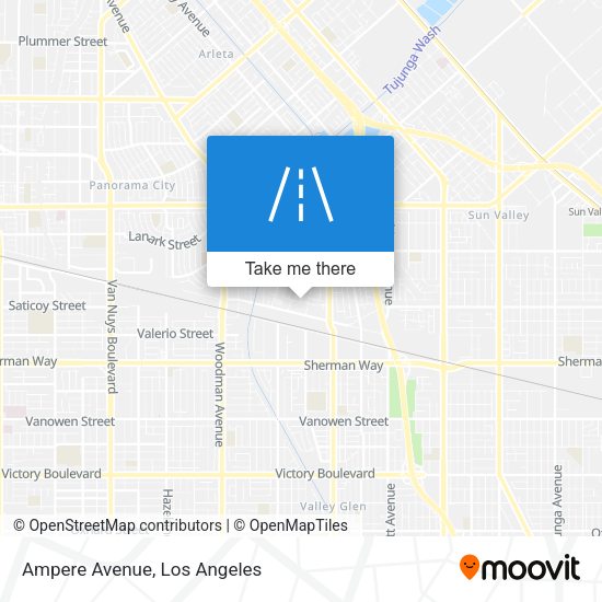 Mapa de Ampere Avenue