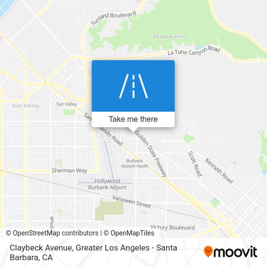 Claybeck Avenue map