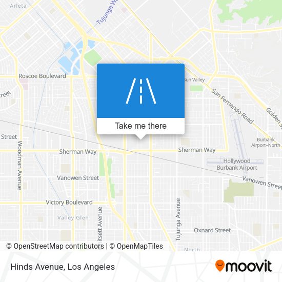 Mapa de Hinds Avenue