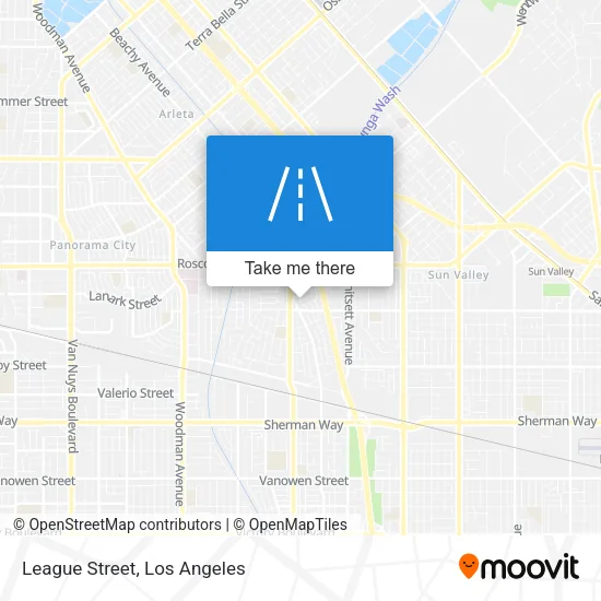 League Street map