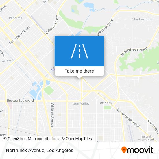 Mapa de North Ilex Avenue