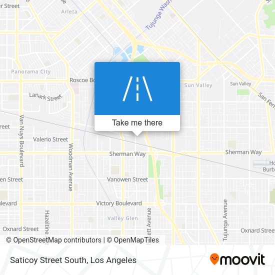 Saticoy Street South map