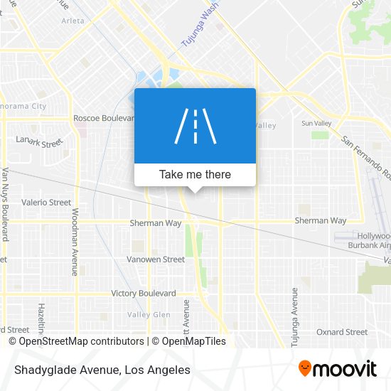 Shadyglade Avenue map