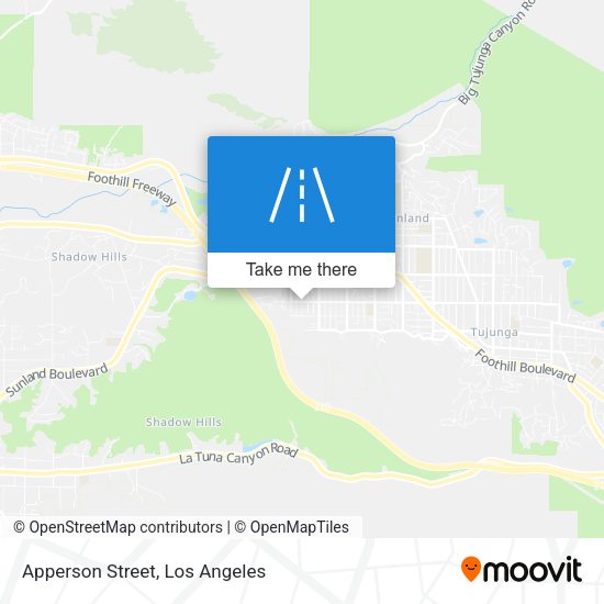 Apperson Street map