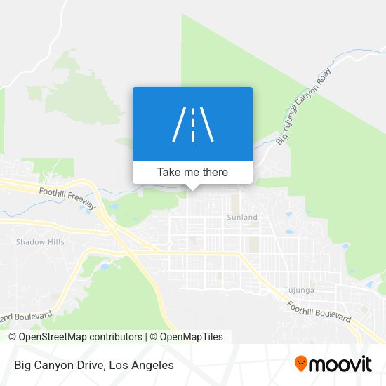 Big Canyon Drive map
