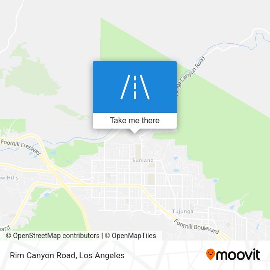 Rim Canyon Road map